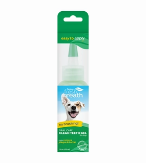 TropiClean Fresh Breath No Brushing Oral Care Clean Teeth Gel for Dogs pet housekeeping,dog mess kit