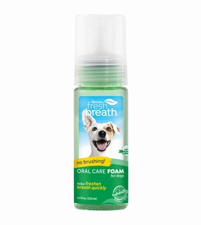 Tropiclean Fresh Breath No Brushing Oral Care Foam for Dogs pet housekeeping,dog mess kit