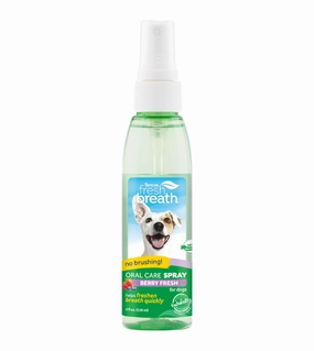 Tropiclean Fresh Breath No Brushing Oral Care Spray for Dogs (Berry Fresh) dog immunity,pet immune support