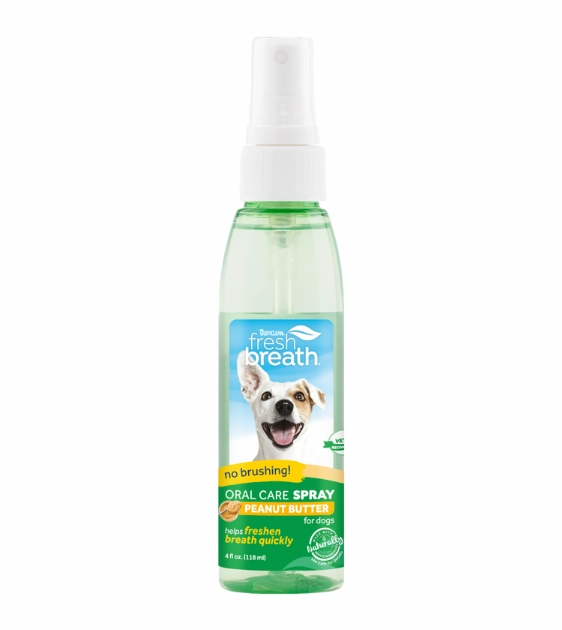 Tropiclean Fresh Breath No Brushing Oral Care Spray for Dogs (Peanut Butter) dog immunity,pet immune support