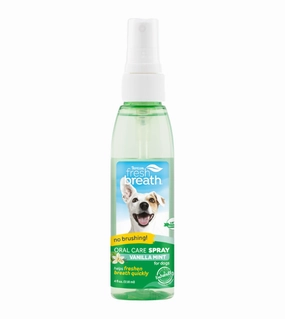 Tropiclean Fresh Breath No Brushing Oral Care Spray for Dogs (Vanilla Mint) dog immunity,pet immune support