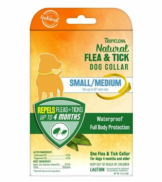 TropiClean Natural Flea & Tick Dog Collar dog charms,dog ID