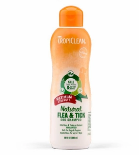 TropiClean Natural Flea & Tick Maximum Strength Dog Shampoo dog immunity,pet immune support