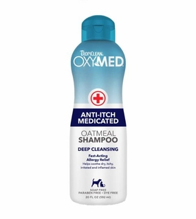 TropiClean OxyMed (Anti-Itch Medicated) Oatmeal Shampoo For Cats & Dogs dog immunity,pet immune support
