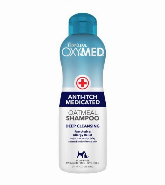 TropiClean OxyMed (Anti-Itch Medicated) Oatmeal Shampoo For Cats & Dogs dog immunity,pet immune support
