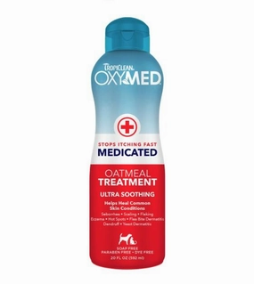 TropiClean OxyMed (Stop Itching Fast Medicated) Oatmeal Treatment Rinse For Cats & Dogs dog immunity,pet immune support