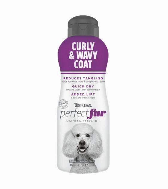 TropiClean PerfectFur Curly & Wavy Coat Shampoo For Dogs dog immunity,pet immune support