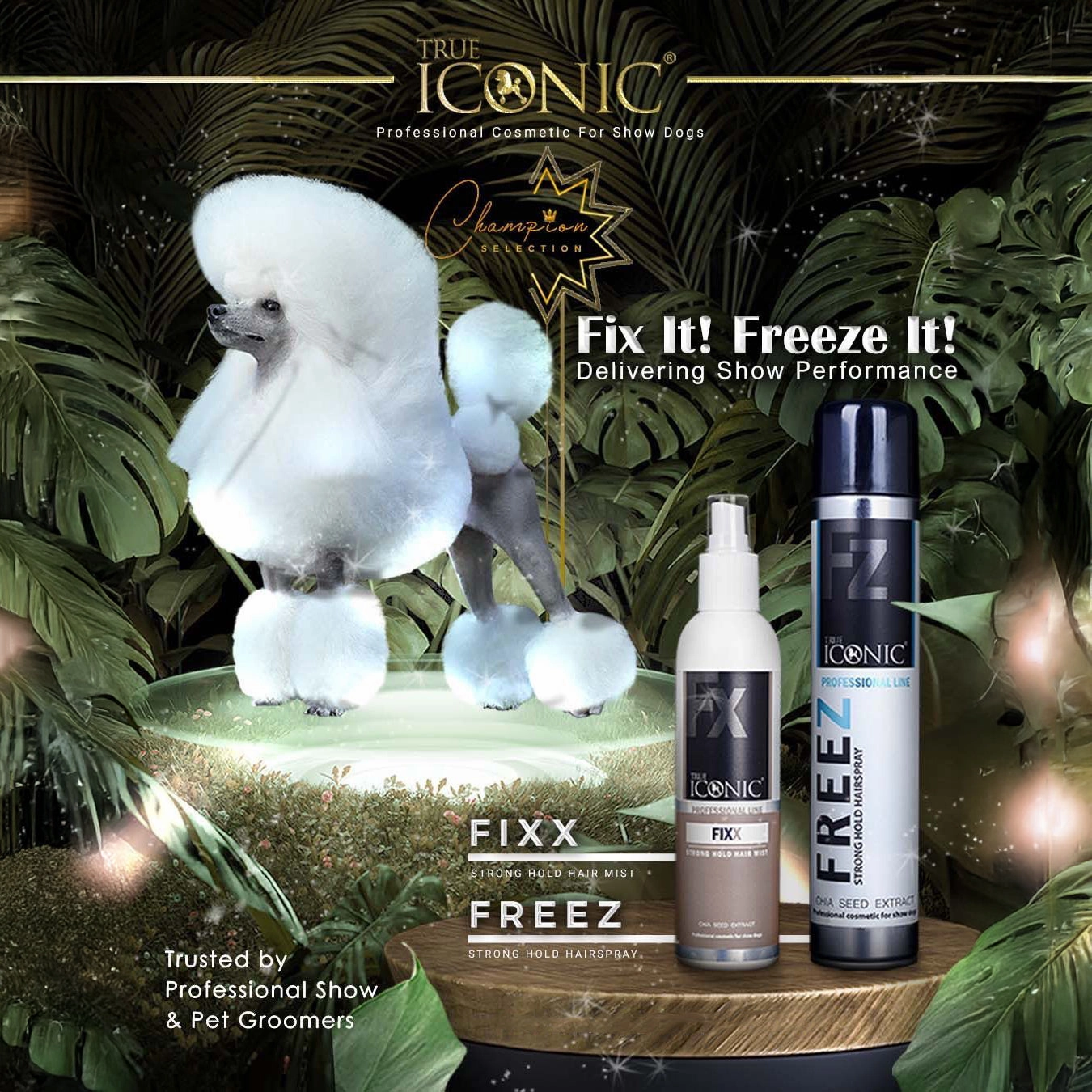 TRUE ICONIC Freez Strong Hold Hair Spray for Dogs