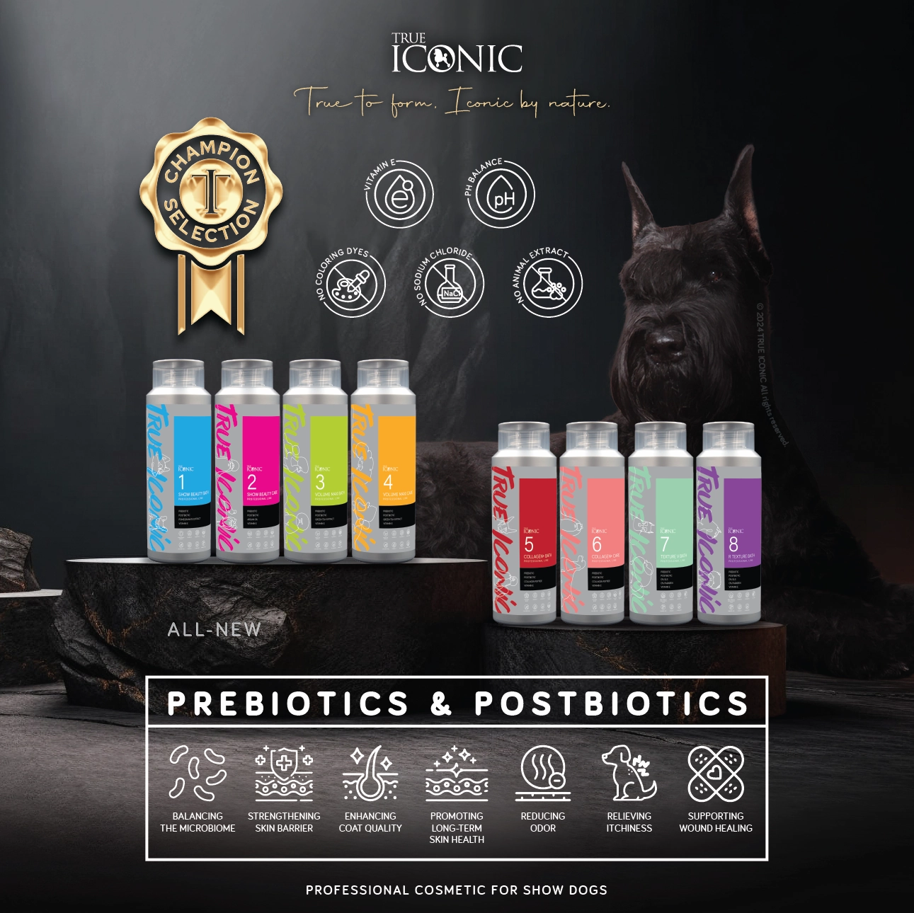TRUE ICONIC R Texture Bath Ultra Rough Texture Shampoo for Dogs