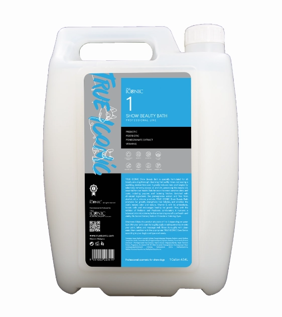 TRUE ICONIC Show Beauty Bath Brightening Shampoo for Dogs