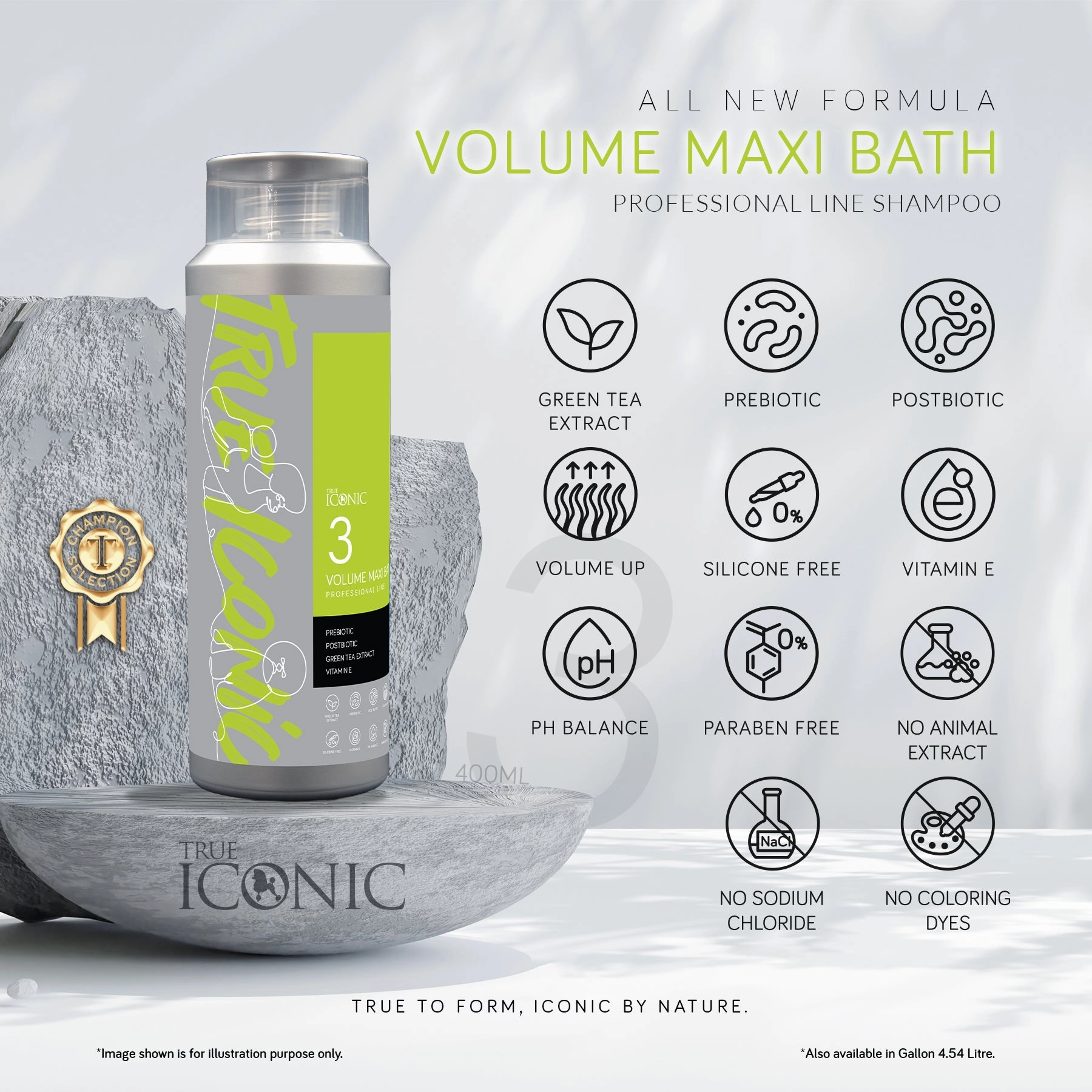 TRUE ICONIC Volume Maxi Bath Ultra Volume Shampoo for Dogs