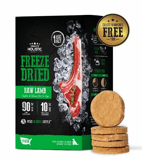 TRY & BUY: Absolute Holistic Freeze Dried Patties Dog Food - Lamb dog hygiene,clean pet