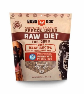 TRY & BUY: Boss Dog Complete & Balanced Freeze Dried Raw Diet - Beef freeze-dried dog food,lightweight pet food