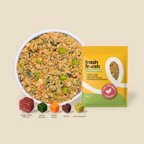 TRY & BUY: frashfresh Cooked Dog Food with NutriAbsorb (Low-Allergen CHICKEN) raw dog food,fresh pet meals