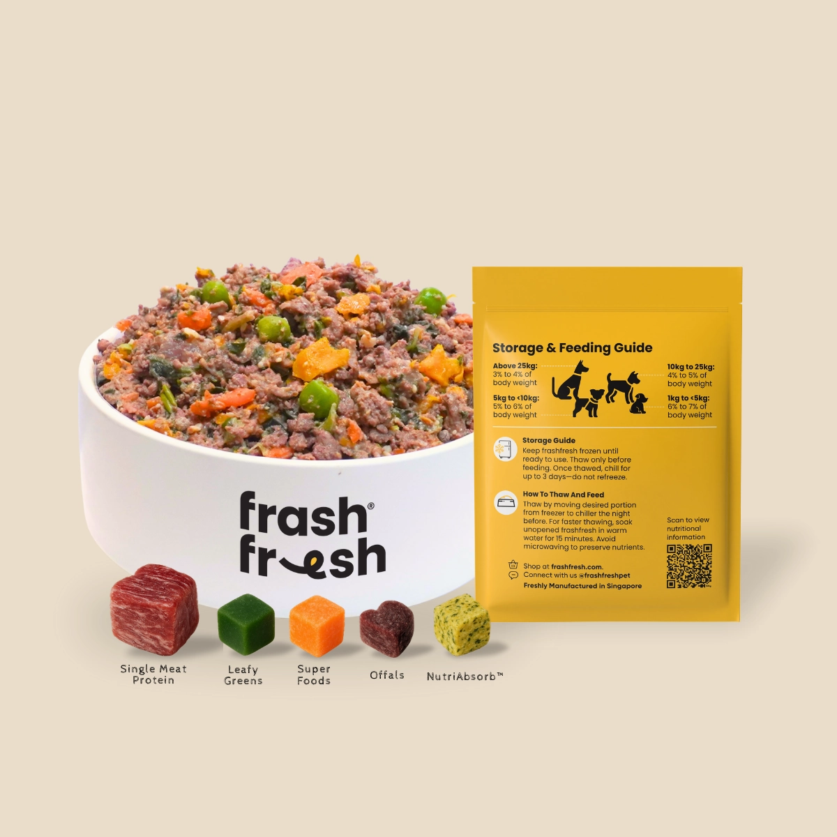 TRY & BUY: frashfresh Cooked Dog Food with NutriAbsorb (Low-Allergen LAMB)