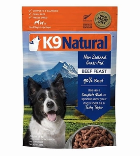 TRY & BUY: K9 Natural Freeze Dried Beef Feast Dog Food freeze-dried dog food,lightweight pet food