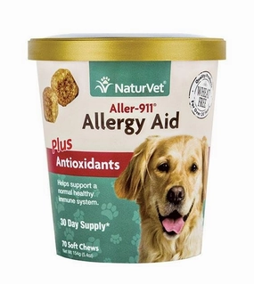TRY & BUY: NaturVet Aller-911 Allergy Aid Plus Antioxidants (Skin, Respiratory & Immunity) Soft Chew Dog Supplement dog shampoo,bathing supplies