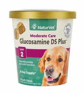 TRY & BUY: NaturVet Glucosamine DS Plus (Level 2) Moderate Care Soft Chew Cat & Dog Supplement dog hygiene,clean pet