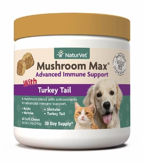 TRY & BUY: NaturVet Mushroom Max with Turkey Tail (Advanced Immunity Support) Supplements for Dogs & Cats dog leash,walking strap