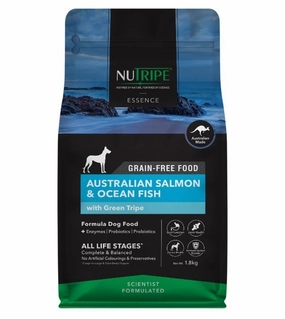 TRY & BUY: NUTRIPE Essence Grain-Free Australian Salmon & Ocean Fish with Green Tripe Formula Dog Food dog shampoo,bathing supplies