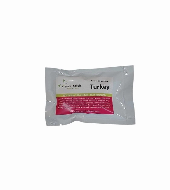 TRY & BUY: Small Batch Freeze Dried Turkey Sliders Dog Food