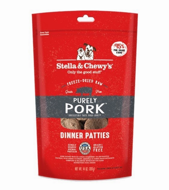 TRY & BUY: Stella & Chewy's Freeze Dried Purely Pork Dinner Patties Dog Food freeze-dried dog food,lightweight pet food