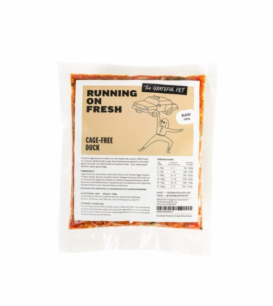 TRY & BUY: The Grateful Pet Raw Dog Food (Cage-Free Duck) raw dog food,fresh pet meals