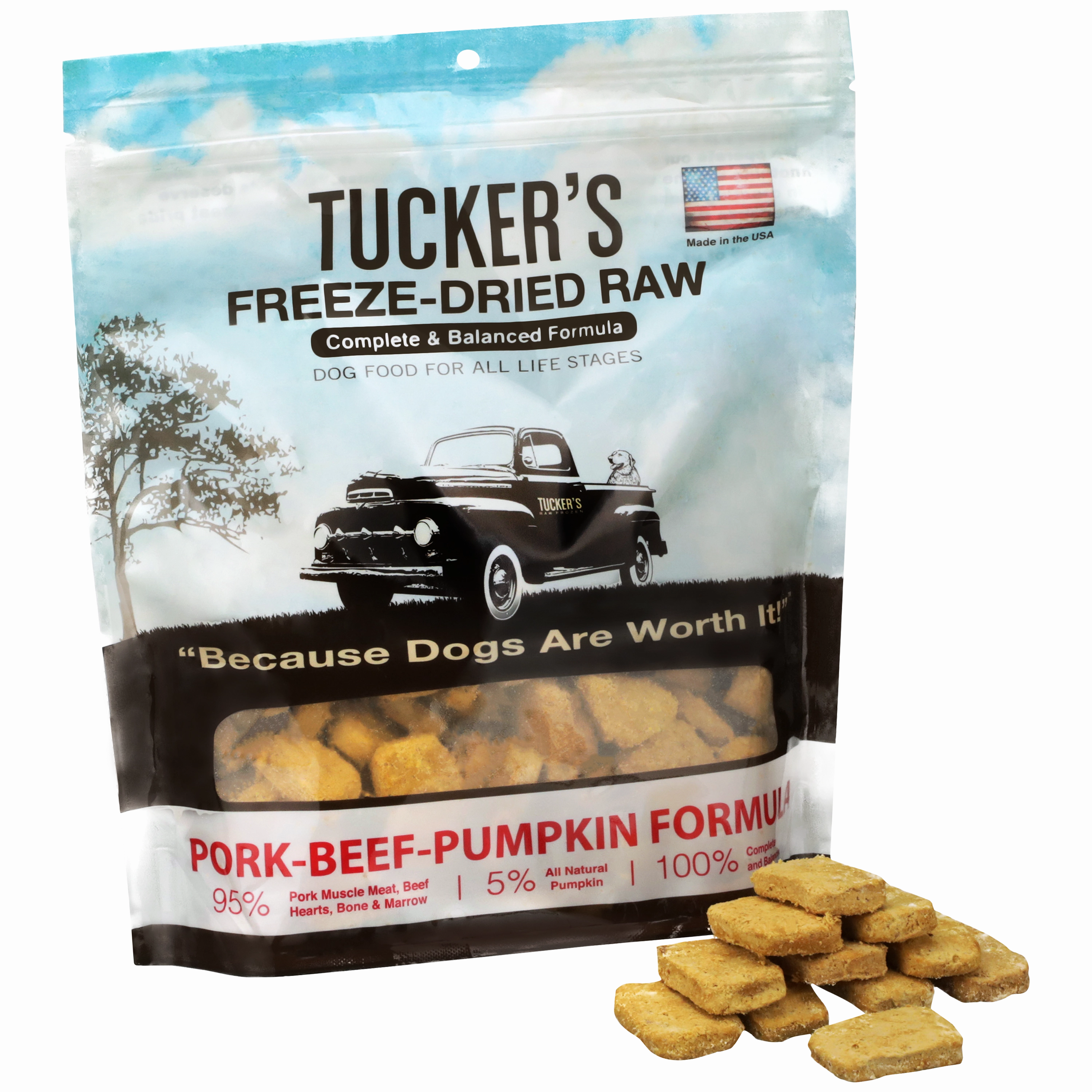 TRY & BUY: Tucker's Complete & Balanced Freeze-Dried Raw Dog Food (Pork-Beef-Pumpkin)