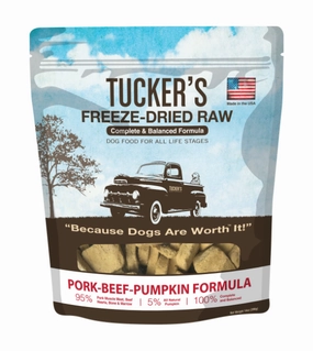 TRY & BUY: Tucker's Complete & Balanced Freeze-Dried Raw Dog Food (Pork-Beef-Pumpkin) freeze-dried dog food,lightweight pet food