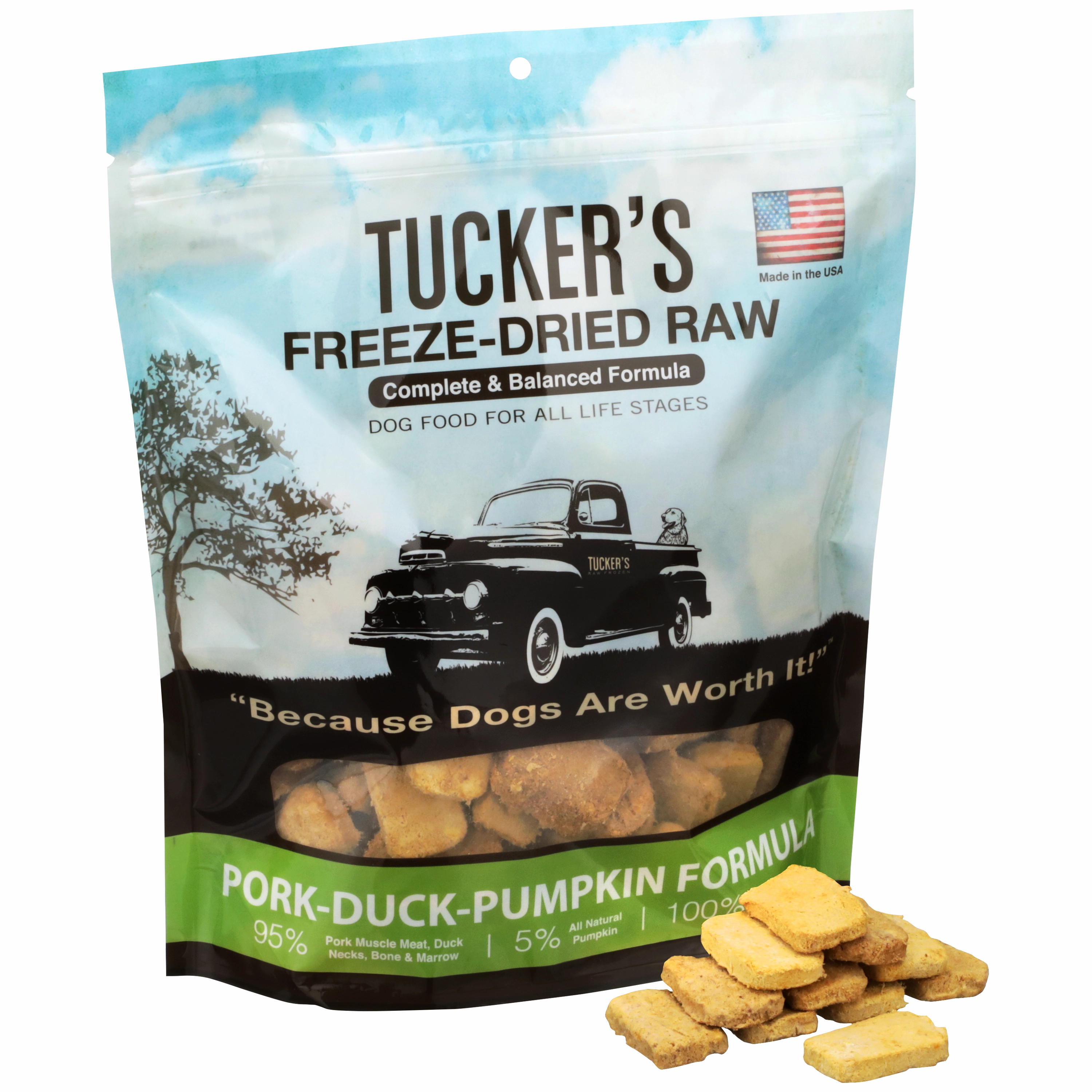 TRY & BUY: Tucker's Complete & Balanced Freeze-Dried Raw Dog Food (Pork-Duck-Pumpkin)