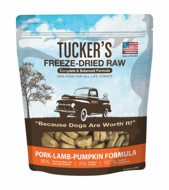 TRY & BUY: Tucker's Complete & Balanced Freeze-Dried Raw Dog Food (Pork-Lamb-Pumpkin) freeze-dried dog food,lightweight pet food