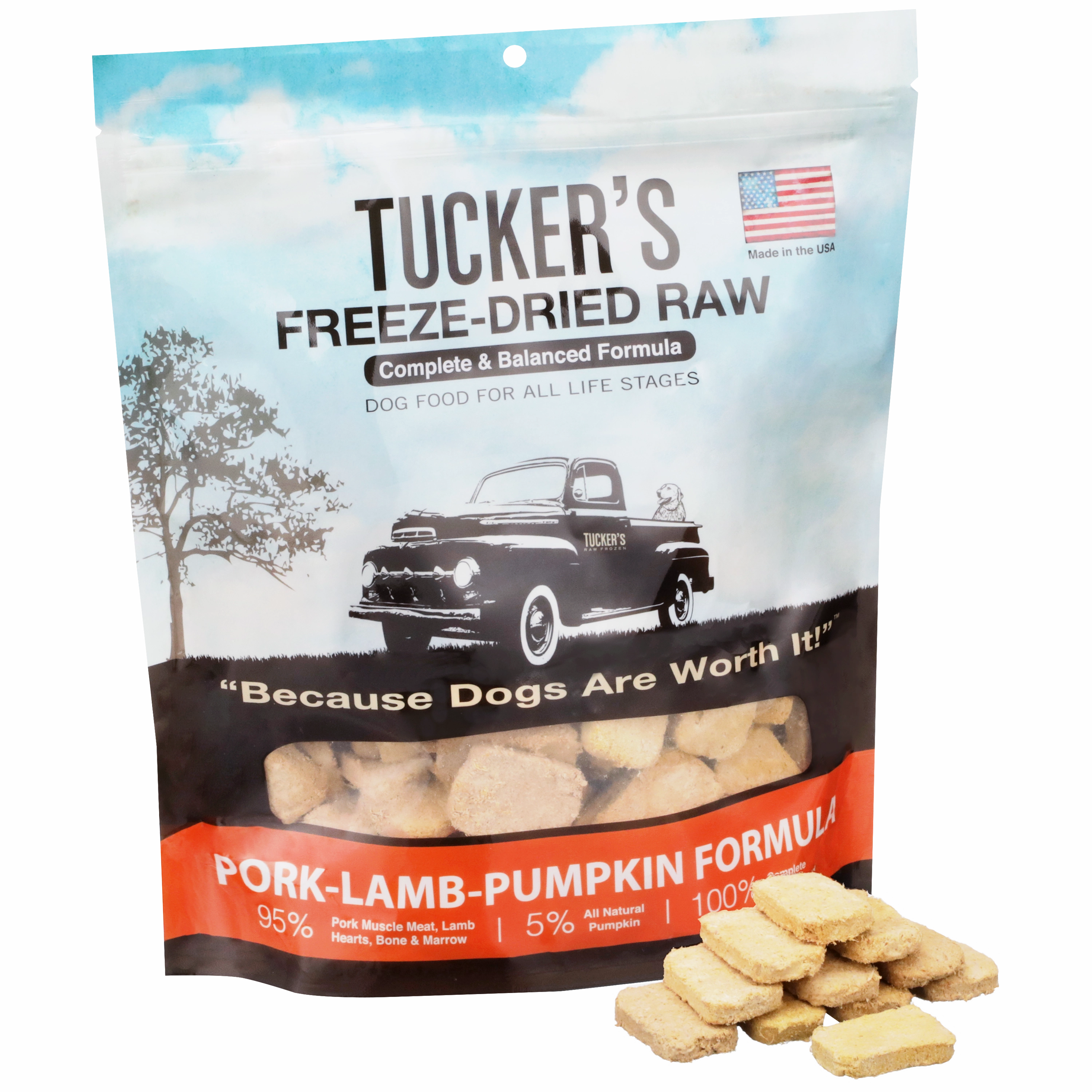 TRY & BUY: Tucker's Complete & Balanced Freeze-Dried Raw Dog Food (Pork-Lamb-Pumpkin)