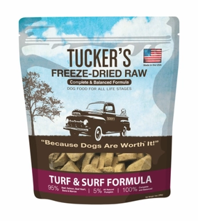 TRY & BUY: Tucker's Complete & Balanced Freeze-Dried Raw Dog Food (Turf & Surf) freeze-dried dog food,lightweight pet food