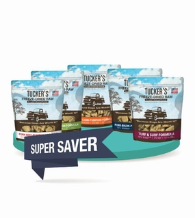 Tucker's Complete & Balanced Freeze-Dried Raw Dog Food (3-Pack Saver Bundle) freeze-dried dog food,lightweight pet food