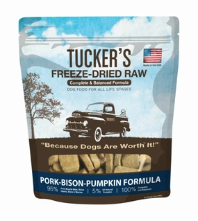 Tucker's Complete & Balanced Freeze-Dried Raw Dog Food (Pork-Bison-Pumpkin) freeze-dried dog food,lightweight pet food