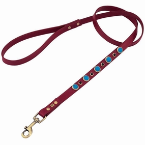 Turquoise And Onyx Imperial Dog Leash dog mobility,outdoor pet aid