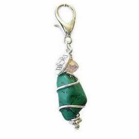 Turquoise Nugget Healing Dog Collar Charm Pawmulet