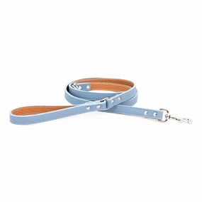 Tuscan Leather Dog Leash Light Blue dog mobility,outdoor pet aid