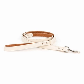 Tuscan Leather Dog Leash White dog mobility,outdoor pet aid