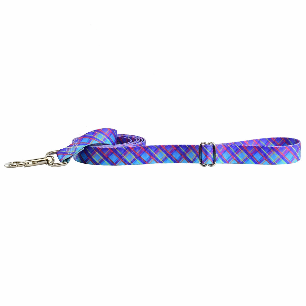 Twilight Glow Blue Plaid EarthStyle Dog Leash dog mobility,outdoor pet aid