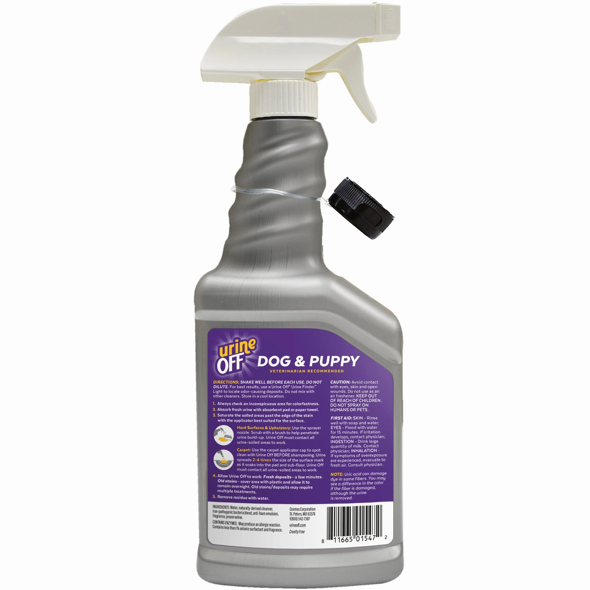 Urine Off Bio-Enzymatic Stain & Odor Remover Spray For Dogs & Puppies
