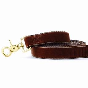 Velvet Dog Leash Brown dog mobility,outdoor pet aid