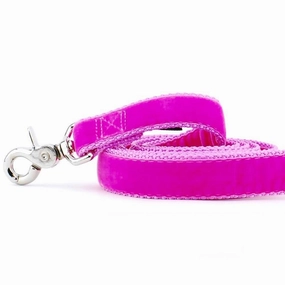Velvet Dog Leash Hot Pink dog mobility,outdoor pet aid