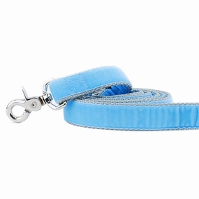 Velvet Dog Leash Light Blue dog mobility,outdoor pet aid
