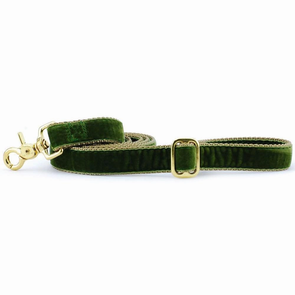 Velvet Dog Leash Moss