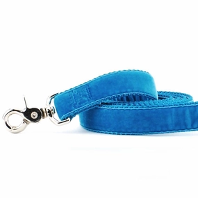 Velvet Dog Leash Teal dog mobility,outdoor pet aid