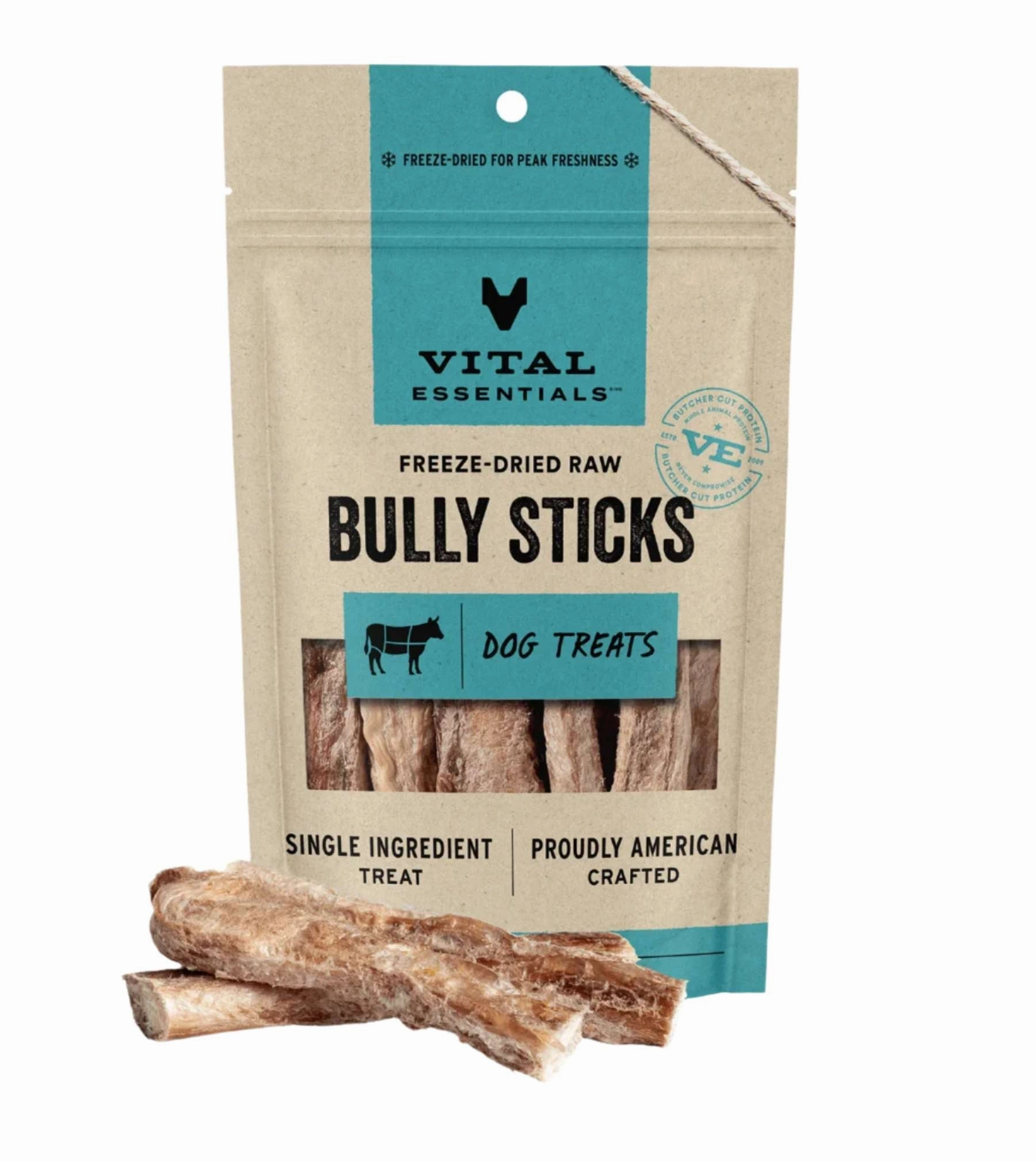 Vital Essentials Freeze Dried Raw Dog Treats (Bully Sticks) freeze-dried dog food,lightweight pet food