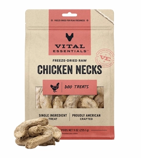 Vital Essentials Freeze Dried Raw Dog Treats (Chicken Neck) freeze-dried dog food,lightweight pet food