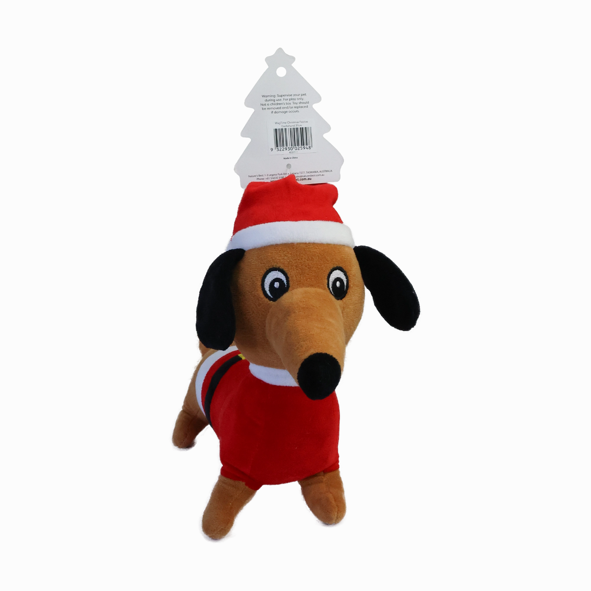 WagTime - Christmas Festive Dachshund (37cm)