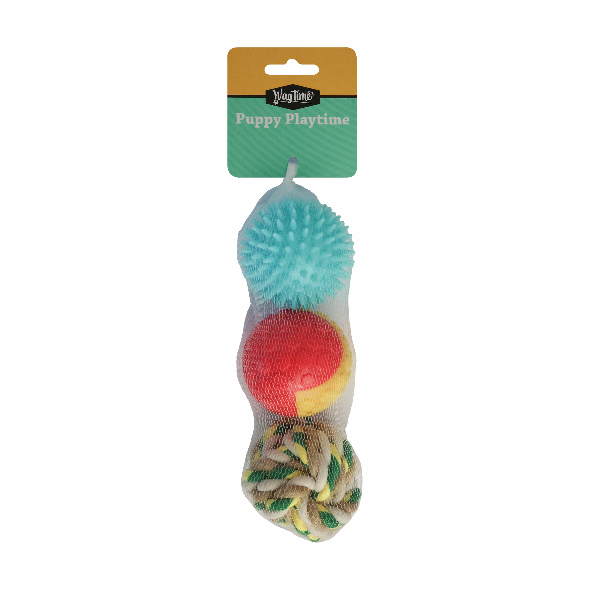 WagTime - Puppy Textured Ball Trio (6.5cm)